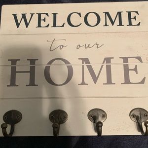 Welcome to our home. Key holder